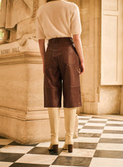 Bermuda en cuir Peter