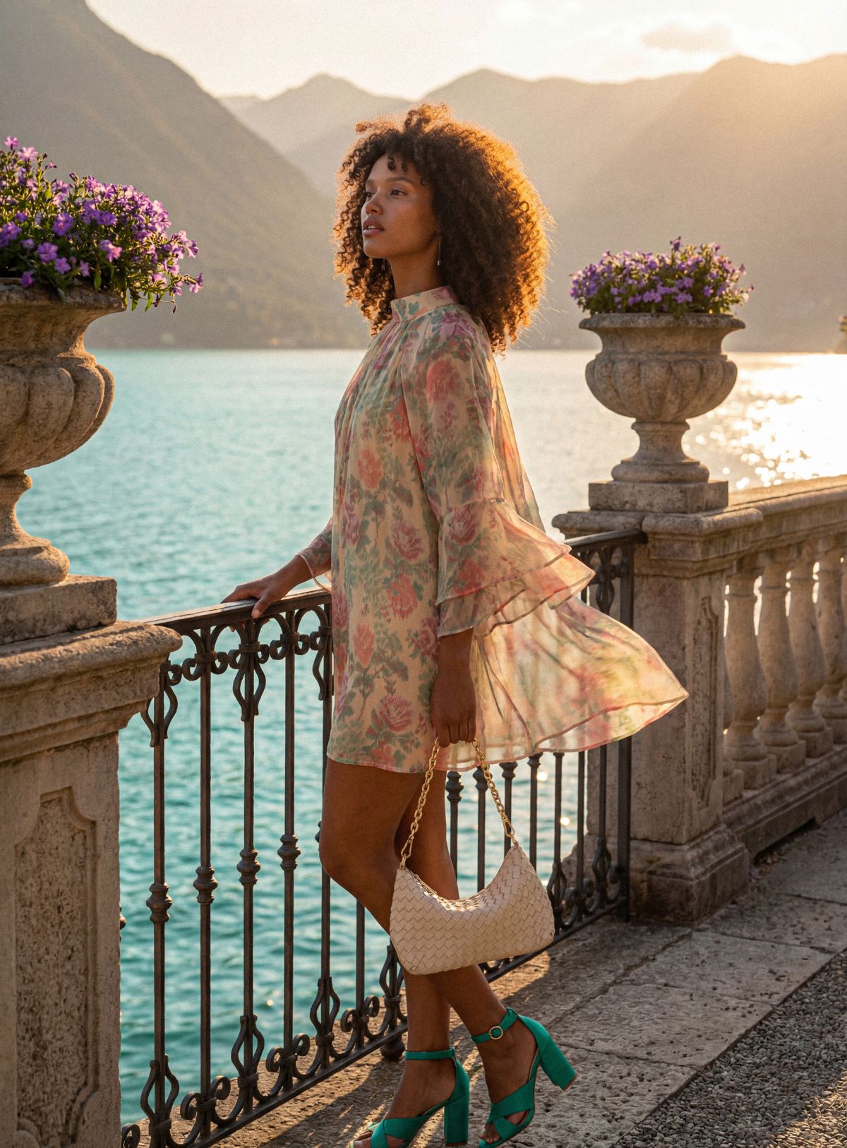 Robe en soie Romane