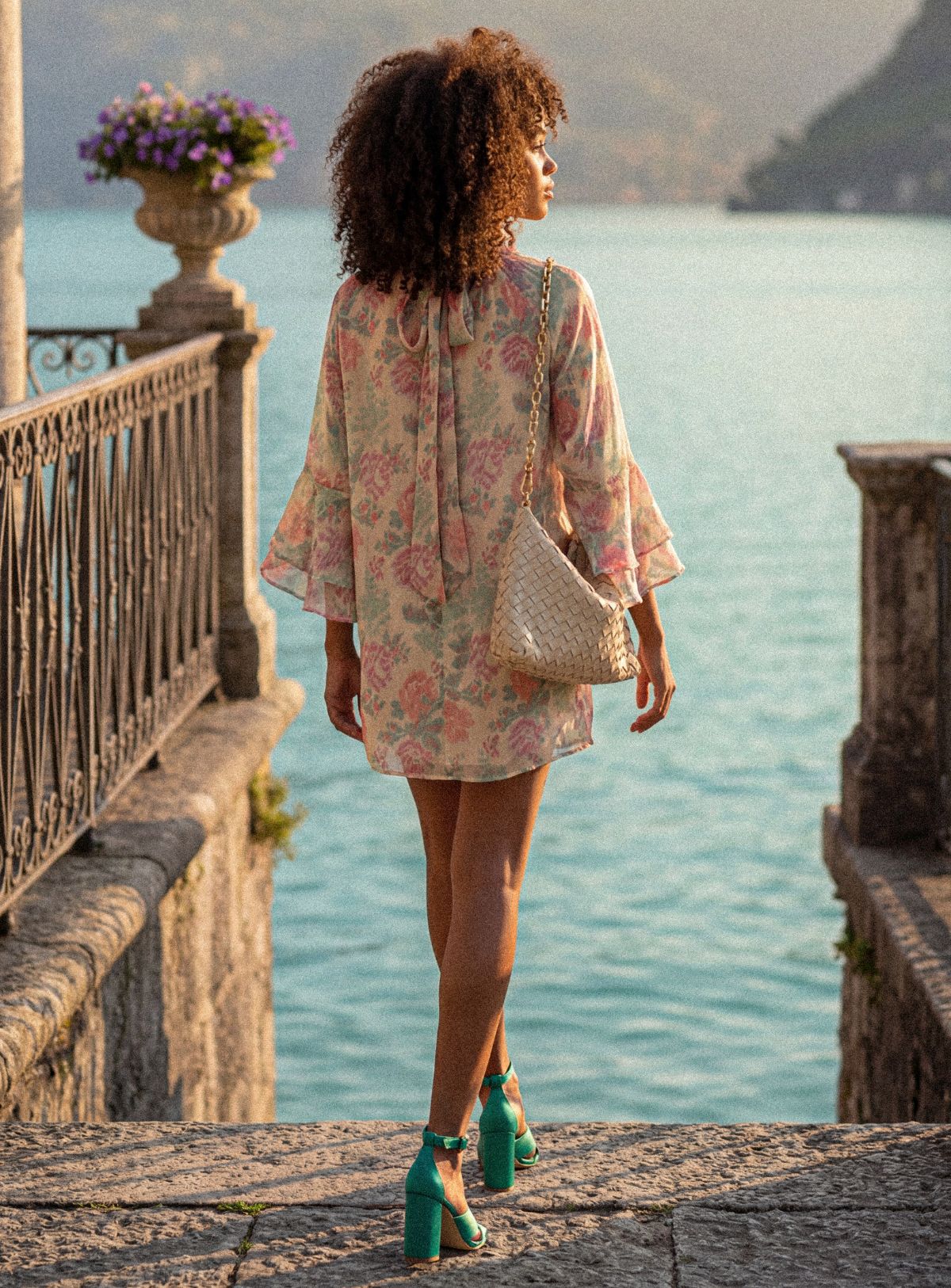 Robe en soie Romane