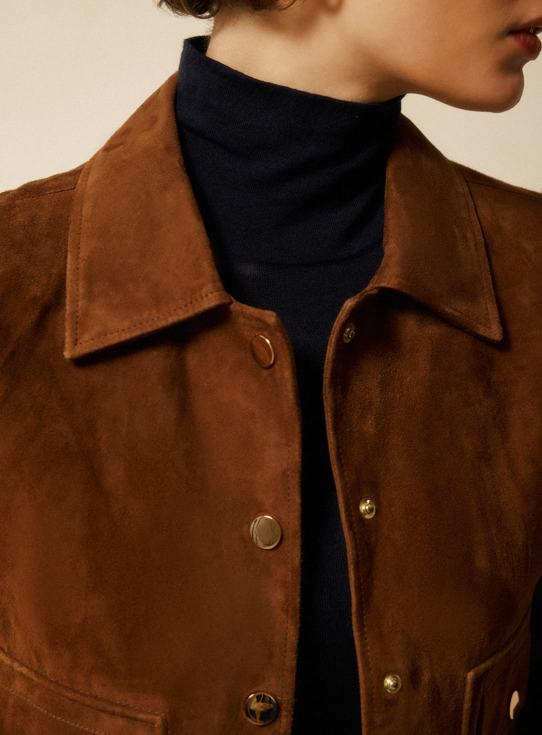 Veste en daim Zoe