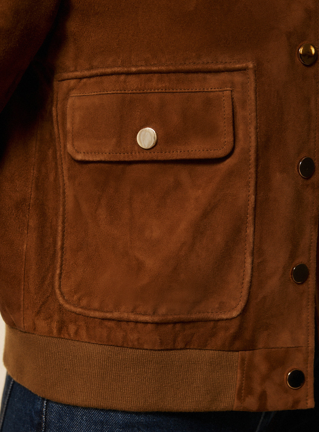 Veste en daim Zoe