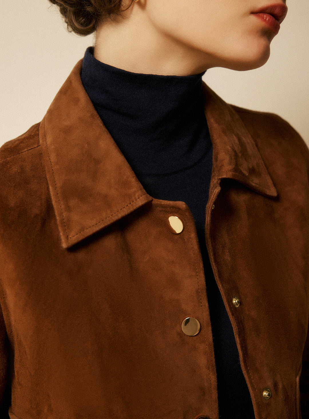 Veste en daim Zoe